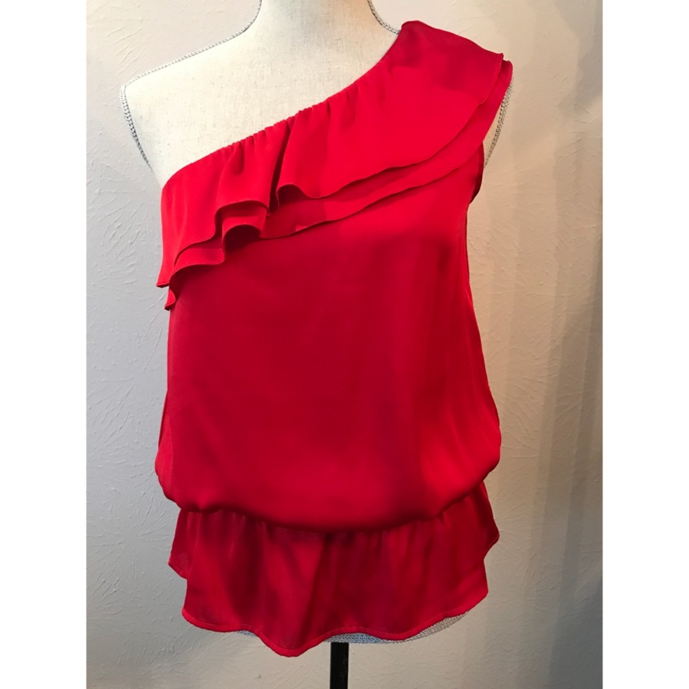 The Limited one shoulder peplum top